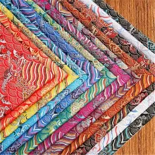 Полиэстер парча ткань 75 см 3" ширина хорошее качество жаккардовая ткань для женщин красивый Cheongsam