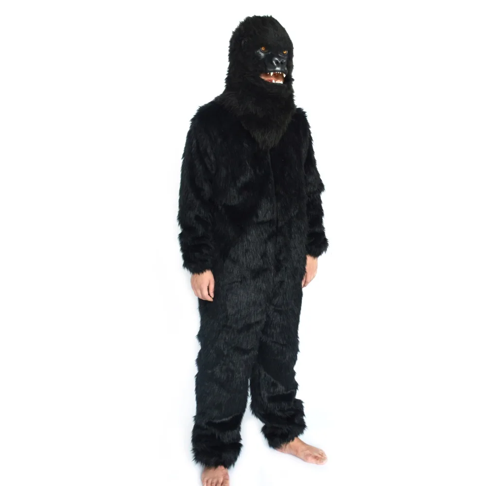 

Activity Celebration Supplies Men and Women Simulation Animal Chimpanzee Clothes Lead Set Plush Cartoon Performance Mask