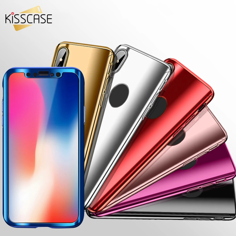 Чехол KISS 360 Полное покрытие чехол для iPhone 11 Pro Max XR 7 закаленное стекло X XS 6S 8 Plus Capa |