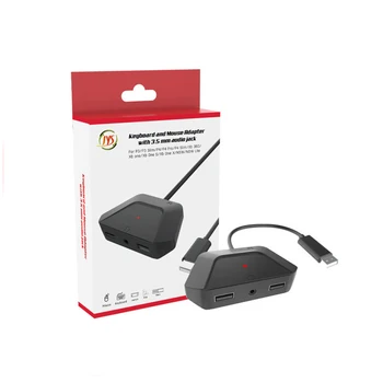 

For Nintend Switch Keyboard-mouse Converter With Audio Port Voice Function Compatible With PS3 PS4 Xbox Series Console Converter