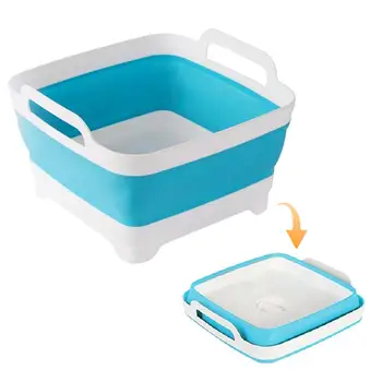 

Foldable Drain Bowl Dish Drying Rack Cutlery Storage Box Dish Drainer Stand Cup Holder Home Kitchen Accessories Organizer
