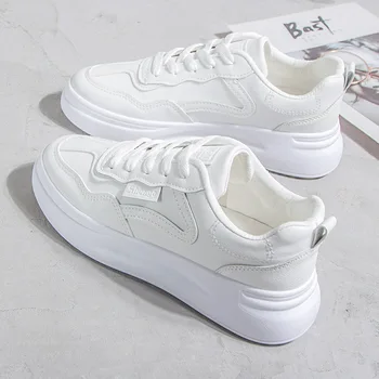 

Size35-40 Spring new white shoes women's wild casual shoes women's thick bottom breathable women's shoes board shoes sneakers