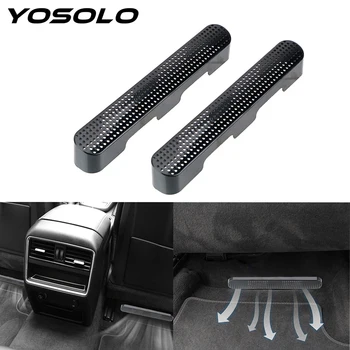 

YOSOLO 2Pcs/Set For Audi Q7 Car Styling Under Seat Air Conditioner Duct Outlet Covers Auto Accessories ABS Car Air Vent Cover