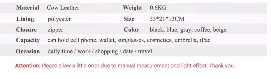 MJ Women Genuine Leather Bag Female Real Cow Leather Handbag Crossbody Bags for Women Shoulder Bag Large Capacity Ladies Tote (30)
