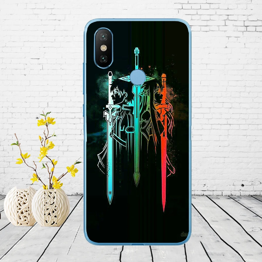 239DD Sword Art Online SAO Аниме Манга Мягкий силиконовый чехол для Xiao mi Red mi 6 6a mi 8 a2 lite note 5 6 pro 7 Case - Цвет: 14