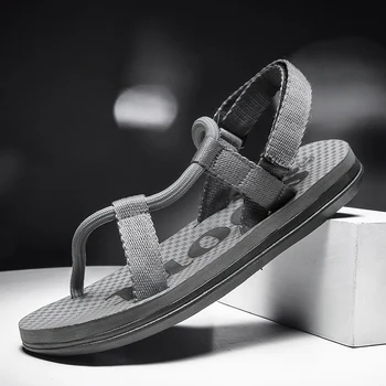 

2020 summer gladiator men's beach sandals outdoor shoes Roman men casual shoe flip flops large size39-45 good quality