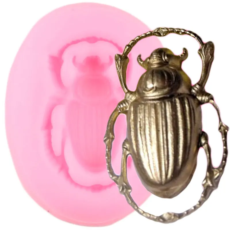 3D Scarab Жук силиконовые формы насекомое инструменты для украшения тортов из