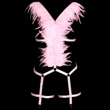 Перо эполеты жгут бюстгальтер комплект укороченный топ плечо крылья стимпанк готика Фетиш экзотика фестиваль одежда бандаж для ног Регулировка размера плюс