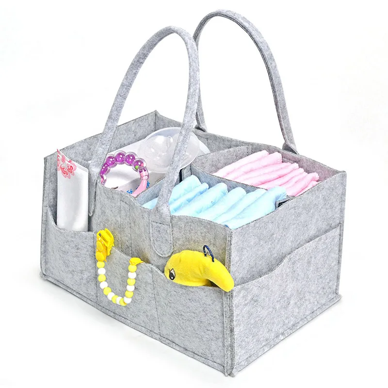 Новая сумка для мам, складной органайзер для подгузников, съемные детские сумки для подгузников, войлочные детские сумки для мам, переносная сумка для хранения подгузников