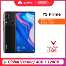 Глобальная версия huawei Y9 Prime смартфон AI Тройная задняя камера s 4 ГБ 128 ГБ Авто всплывающая фронтальная камера 6,5" мобильный телефон Скидка 600 руб. /. При заказе от 5500 руб. /Промокод: newyear60