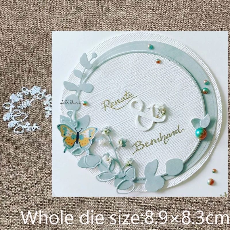 

Металлический трафарет XLDesign для рукоделия, пресс-формы, листья, венок, украшение, высечки для скрапбукинга, альбом, бумажная карта, тиснение для рукоделия