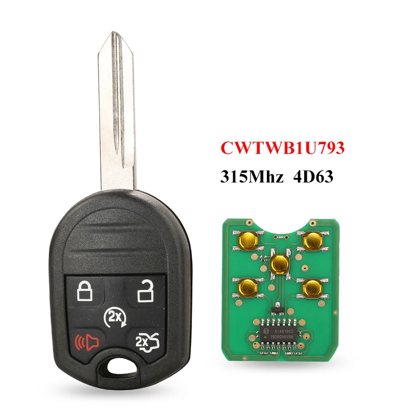 Chiave/Telecomando Per Ford Expedition Mustang Explorer Taurus Flex Edge Escape Fusion 315mhz 4d63 Chip Cwtwb1u793 - 5 Pulsante Ford 11 Chiave/Telecomando Per Ford Expedition Mustang Explorer Taurus Flex Edge Escape Fusion 315mhz 4d63 Chip Cwtwb1u793 - 5 Pulsante Ford - Hc28a45769902408da1285faab4e99359D