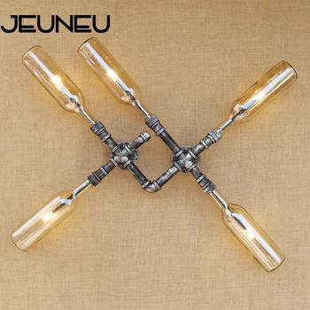 

Industrial iluminacion Led Wall Lamp 4 Colors Glass Shade Loft Include G4 Bulb Wall Light for Home Bathroom Bedroom Restaurant