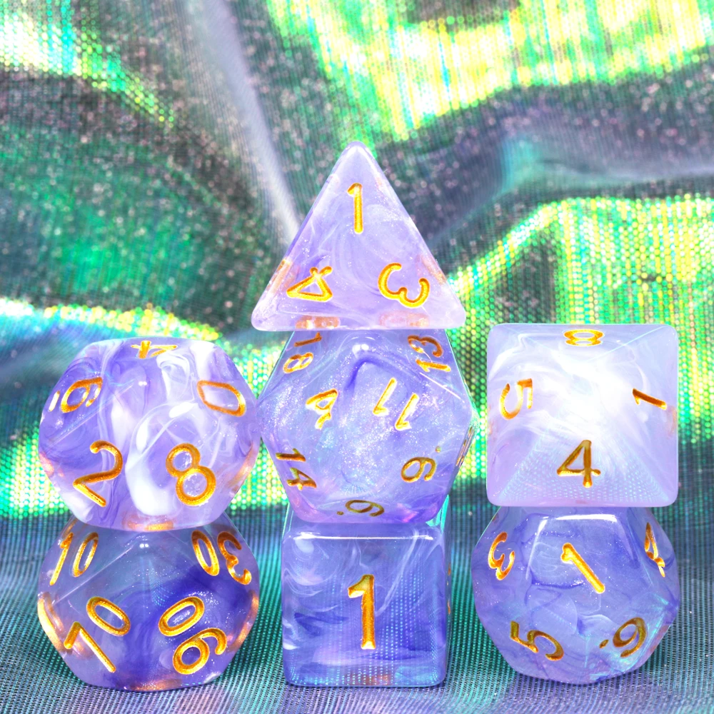 Совершенно набор игральных костей для Dados nebulary Juegos De Mesa 7 для игры D& d D4 D6 D8 D10 D12 D20 набор игральных костей Подарочная игрушка DnD RPG