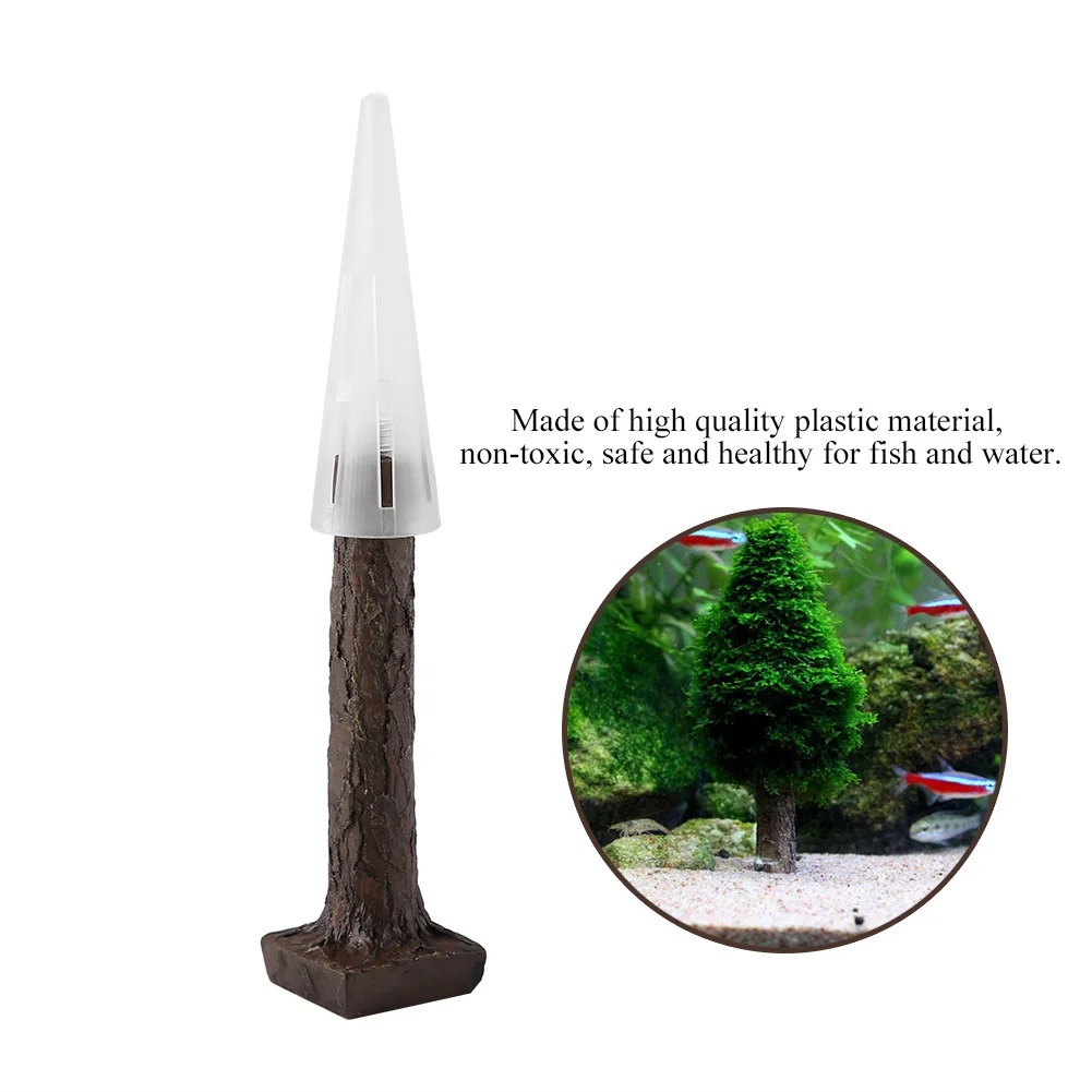 1PC Simulation Xmas Moss Christmas Tree Plant Grow Aquarium Tank Landscape Decor New Aquarium Decoration Supplies