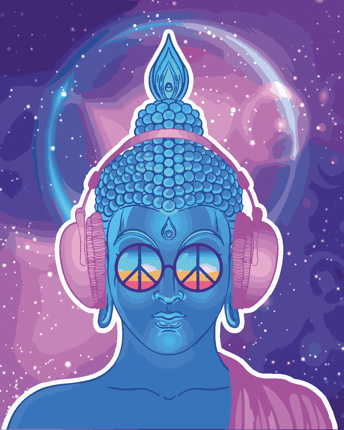 CHENISTORY рамка Будда Сделай Сам картина по номерам рисунок акриловая ручная роспись маслом для домашнего декора настенная художественная картина по номерам - Цвет: 2099