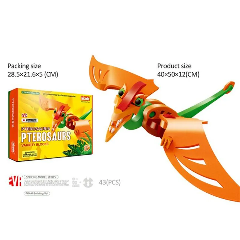 

EVA puzzle toy Tyrannosaurus dinosaur toy science learning for children Preschool gift Education Toy