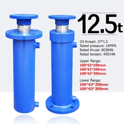 1pc FA 100x63x100 300mm curso cilindro de óleo hidráulico resistente em dois sentidos que levanta o divisor de madeira pequeno 12.5 toneladas de ram hidráulico