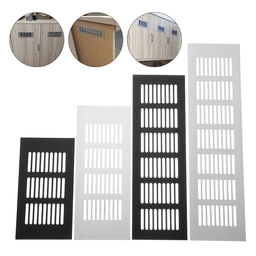 8 Sizes Aluminum Alloy Cabinet Air Vent Ventilator Grille Decor Cover Closet Shoe Wardrobe Mesh Hole Cover Hardware Daily Tools,air vent grille,ventilation grille,air vent cover