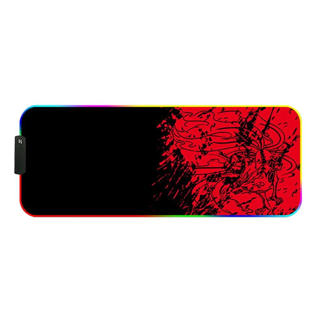 RGB игровой коврик для мыши большой компьютерной клавиатуры модный цветной