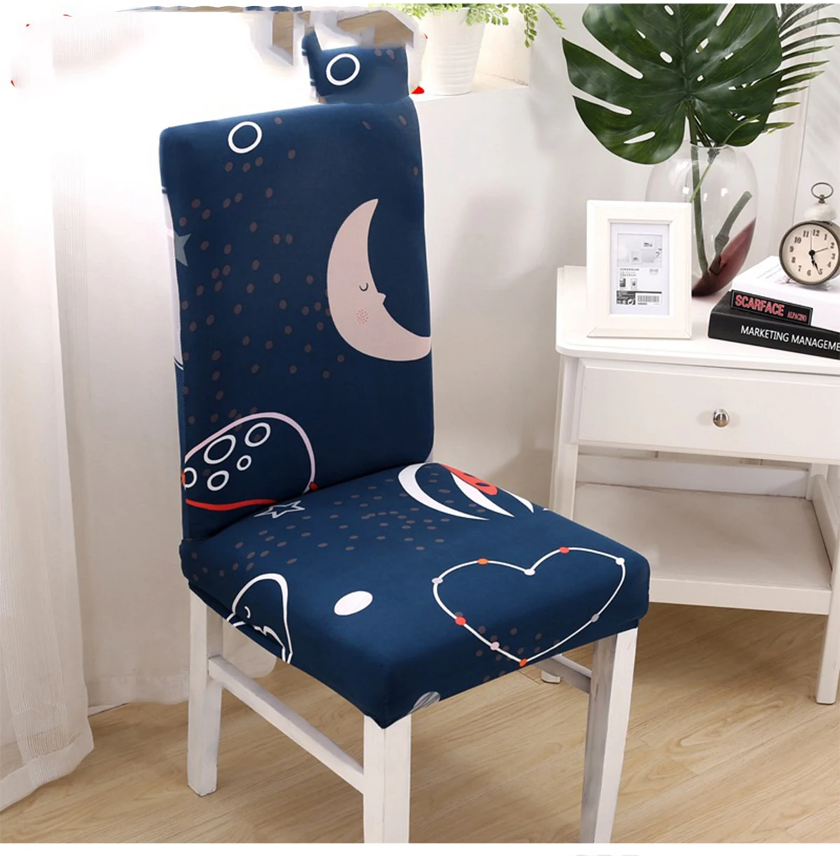 

New Floral Style Pattern Multifunctional Chair Cover Hotel Wedding Dinning Chair Case Stretch Elastic Spandex Polyester Cloth