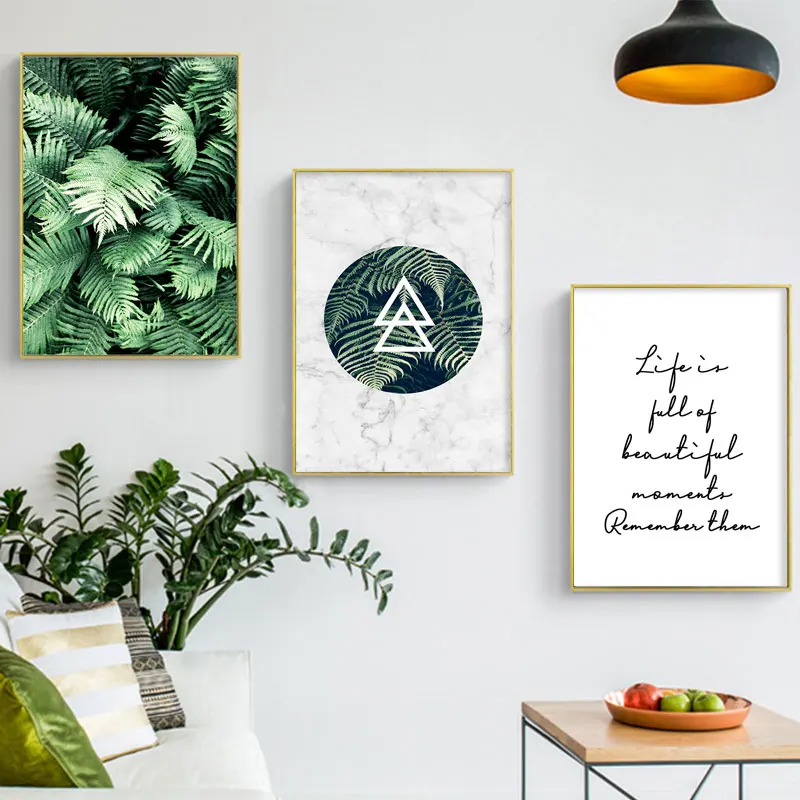 Green-Plant-Monstera-Fern-Canvas-Wall-Painting-Art-Poster-Nordic-Botanical-Print-Scandinavian-Picture-for-Living (2)