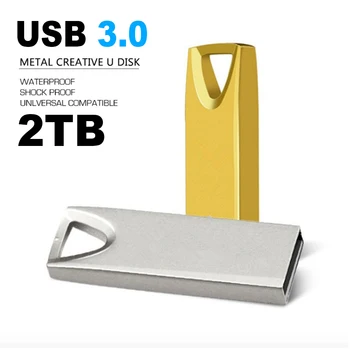

Waterproof Metal Portable External Memory Storage 2TB USB 3.0 Flash Drive U Disk Key Pen Drive Stick High Speed