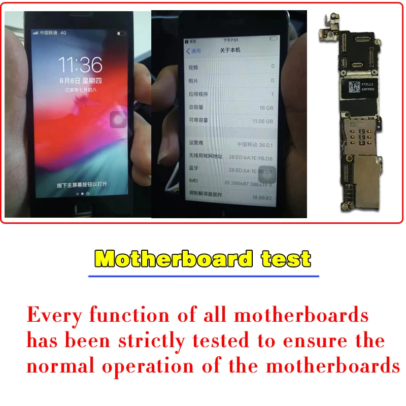 Оригинальная разблокированная материнская плата для iphone 5S без Touch ID/с Touch ID, материнская плата для iphone 5S, 16 ГБ/32 ГБ/64 ГБ