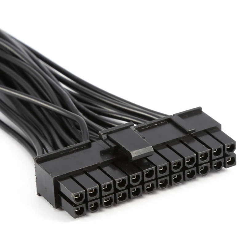 Lingable ATX 24 Pin Power Supply Extension Cable Dual PSU Mining Cables for Computer Adaptor Cable for BTC Riser Miner 24Pin