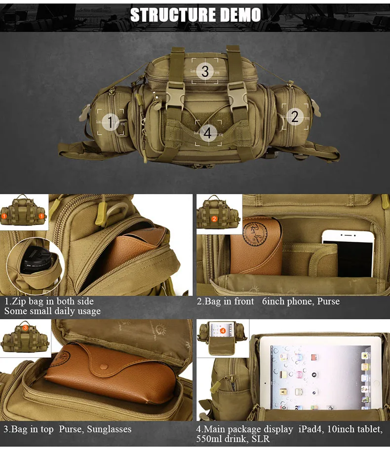 Нейлоновая сумка-мессенджер для мужчин DSLR camera Handtassen Waterdichte Mannelijke Zadel Schoudertassen camouflage schooltas
