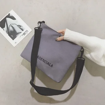 

Bags Women's Bags New 2019 Fashion Trend Wild Canvas Bags Women's Messenger Japanese Cloth Shoulder Bags