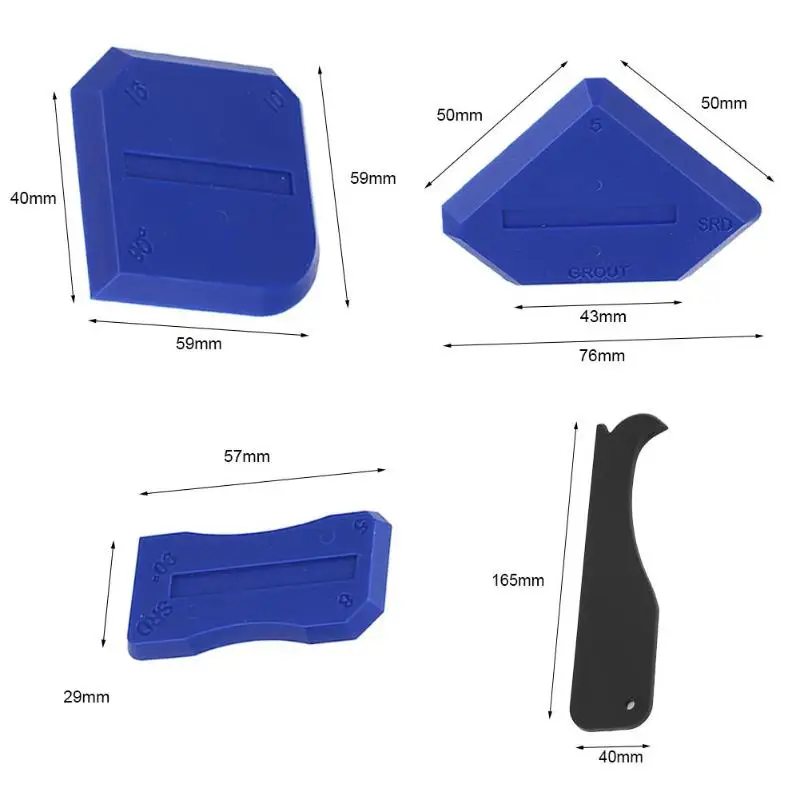 8 шт., заполнитель для уплотнения дверей, чистящая плитка для пола, инструмент для удаления грязи, имитирующий чистые профили, многоугольные