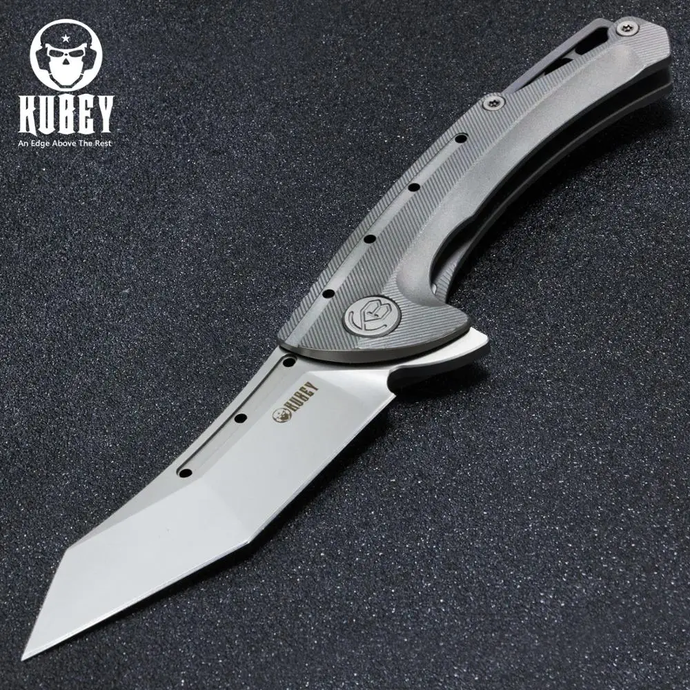 Тактический складной нож Kubey KB255 хищник титановый карманный для повседневного