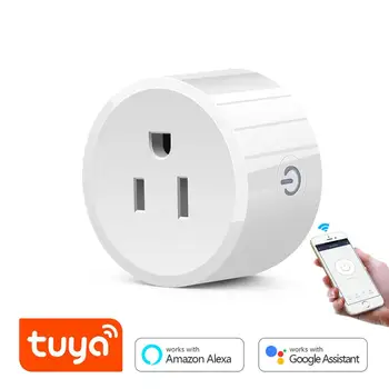 

US Plug Outlet Tuya Smart Life WIFI Plug Power Socket Smart Timing Socket Google Home Alexa Echo Voice Control DIY Smart Home