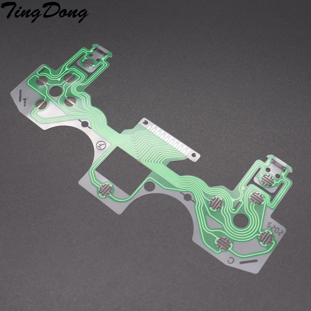 

TingDong 2pcs For Playstation 4 PS4 020 2.0 Controller Repair Parts PCB Circuit Ribbon For PS 4 Button Ribbon Circuit Film