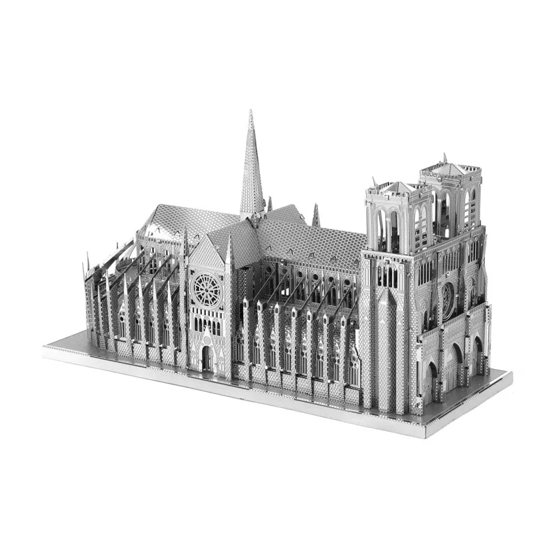 Piececool/Piececool цельнометаллический DIY сборная архитектурная модель 3D головоломка без клея Notre Dame