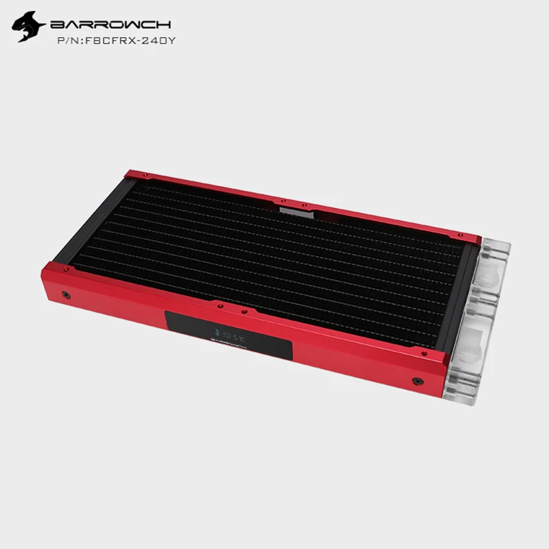Barrowch FBCFRX-240 Хамелеон рыбы модульный 240 мм радиатор с OLED дисплей акрил/POM Впускной модуль подходит для 120 мм вентилятора