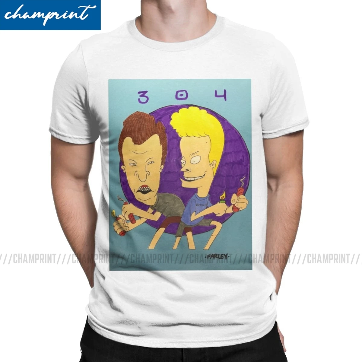 Мужская футболка с надписью Beavis и Butthead 90-х забавная рисунком в виде музыкального