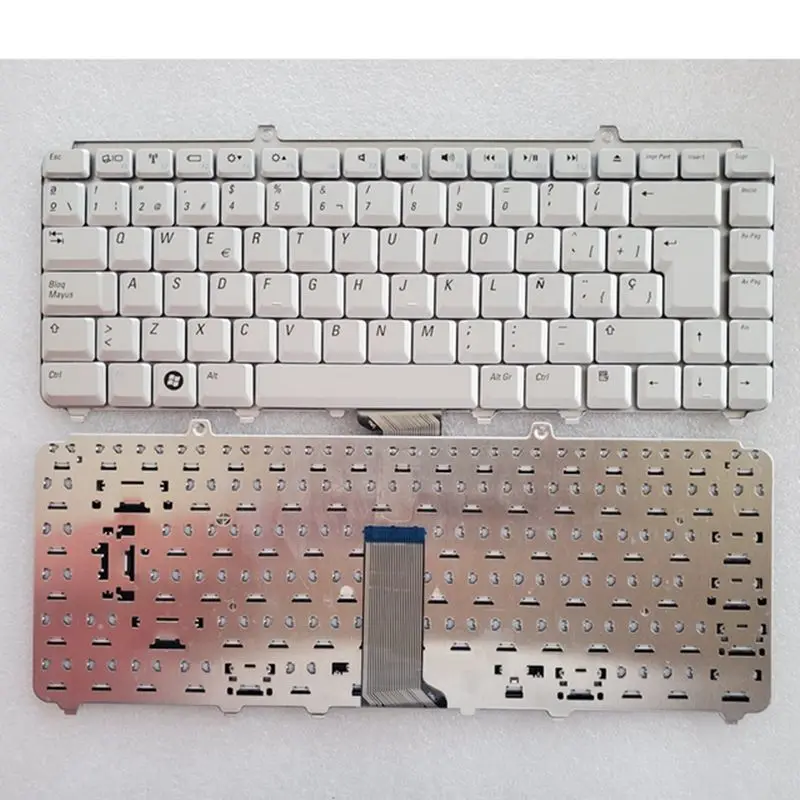 Teclado Espanhol para Dell Inspiron 1400 1520 1521 1525 1526 1540 1545 1420 1500 Prateado sp para Notebook - Imagem 2