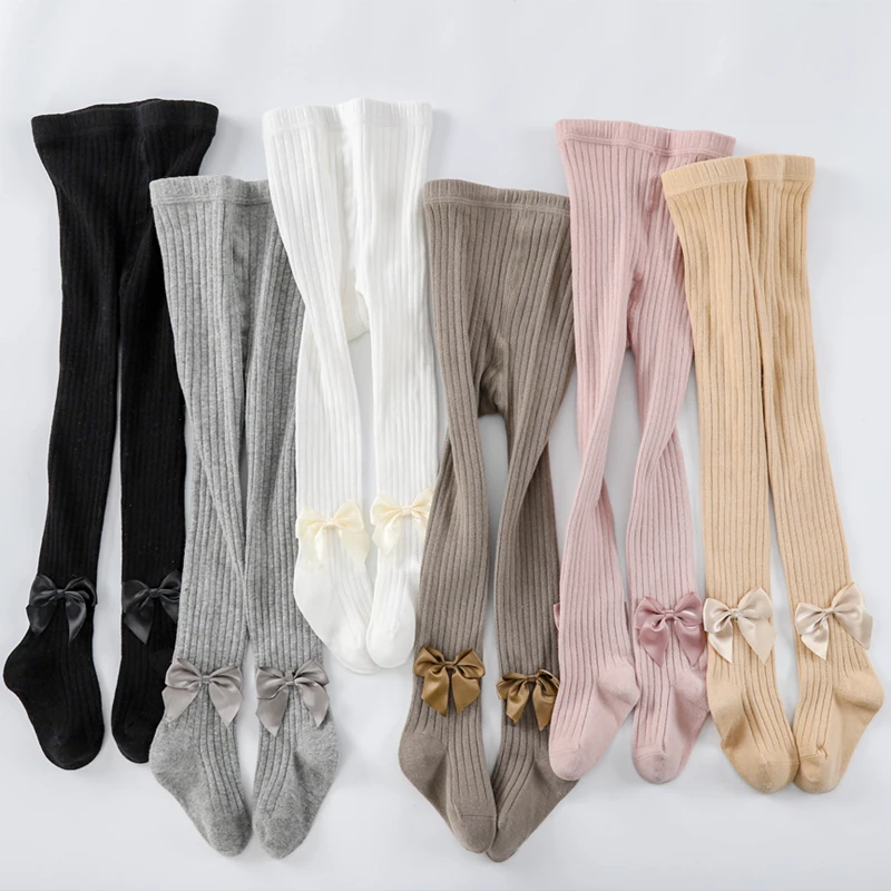 Medias de princesa Bowknet para niña, medias de primavera y otoño, nuevo estilo, medias de encaje