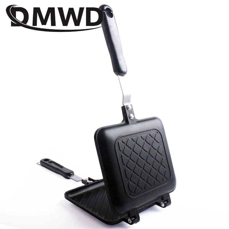 Gas Non-Stick Sandwich Maker Iron Bread Toast Breakfast Machine Waffle Pancake Baking Barbecue Oven Mold Mould Grill Frying Pan 4