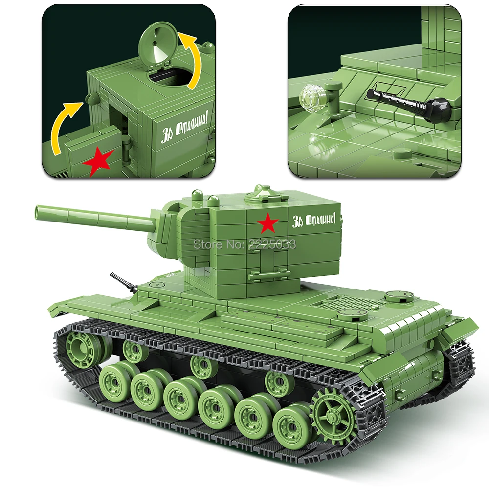Мировой войны танк KV 2 тяжелый Panzer Танк военные ww2 армии советского солдата Minifis
