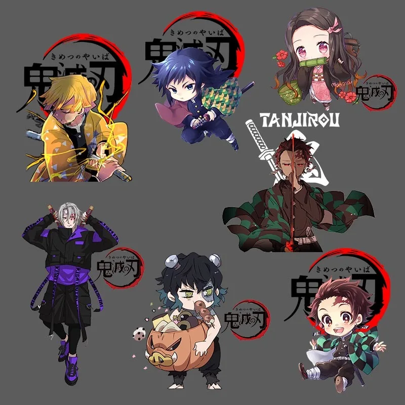 1PCS Japanese anime Iron On Patches For Clothing A-level Washable Thermal Transfers Sticker Clothes T-shirt Appliques | Дом и сад