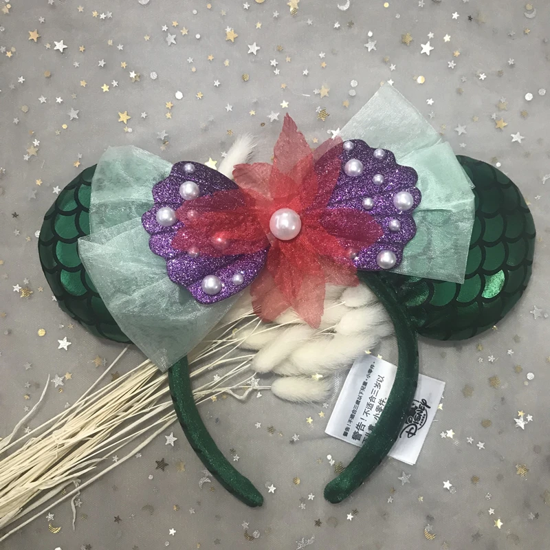 Повязка на голову Disney с Микки и Минни повязка привидениями обруч ушками ободок