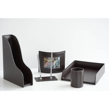 

Table set of leather, 5 items