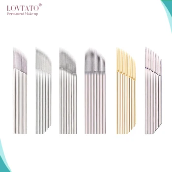 

Curved Embroidery Needles Series Microblading Shading needle Permanent Makeup Single Double Triple Rows three-dimensional blade