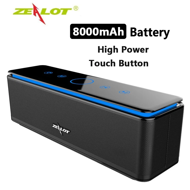 Bluetooth-Колонка ZEALOT S7 мощная с батареей 8000 мАч FM/TF/AUX | Электроника