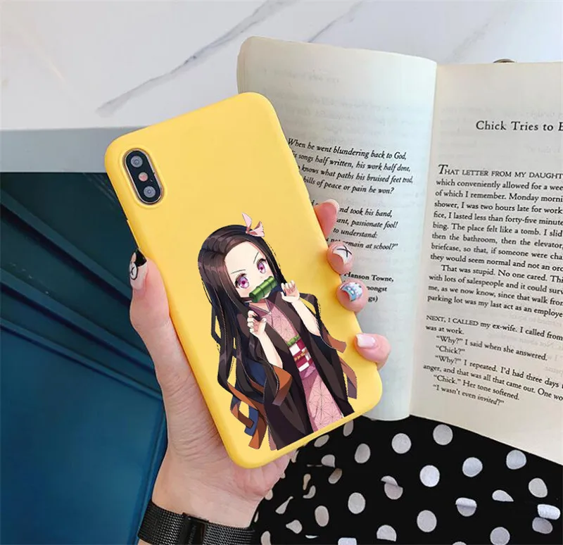 Чехол Zenitsu Agatsuma для iPhone 11 pro MAX XS XR 6S 8 7 Plus Demon slayer Kimetsu No Yaiba, мягкий силиконовый чехол из ТПУ