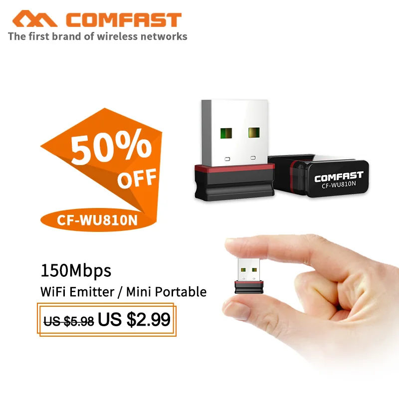 Realtek RTL8188EU 802.11b/g/n 150 Мбит/с USB WiFi адаптер ключ беспроводной Антенна для Windows/MAC/Linux