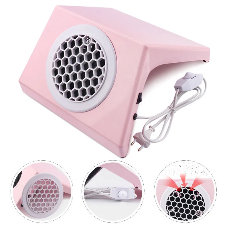 

100W High-Power Nail Art Vacuum Cleaner Nail Dust Suction Collector Nail Art Manicure Tools Nail Fan Art Manicure Salon Tools